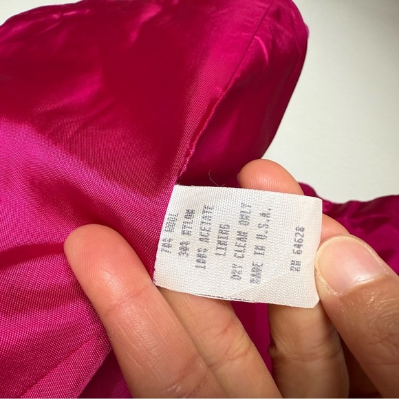 Totonko Vibrant Pink Wool Coat Size 8 Medium 20” PTP - Picture 13 of 15